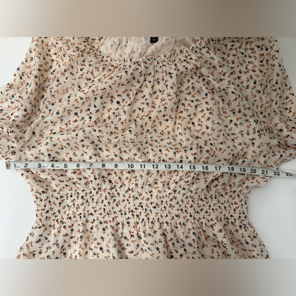 Ann Taylor Ivory Floral Peasant Blouse - Picture 7 of 7